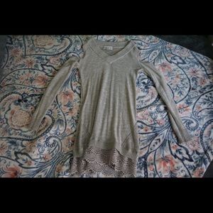 Know Rose Shoulder Cut-Out Sweater Dress